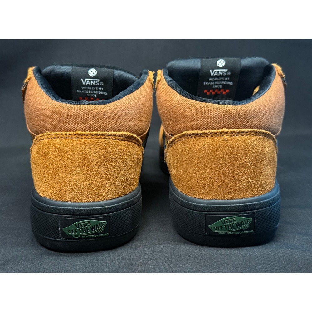 New Unisex Vans Skate Zahba Mid Men US 6 Glazed Ginger Brown Green - Picture 5 of 8